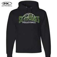 Load image into Gallery viewer, St Patrick's Volleyball Black hoodie