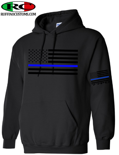 Thin blue line zip up jacket hotsell