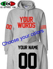 Load image into Gallery viewer, Custom Team Hoodie - Hockey / Football Jersey Style
