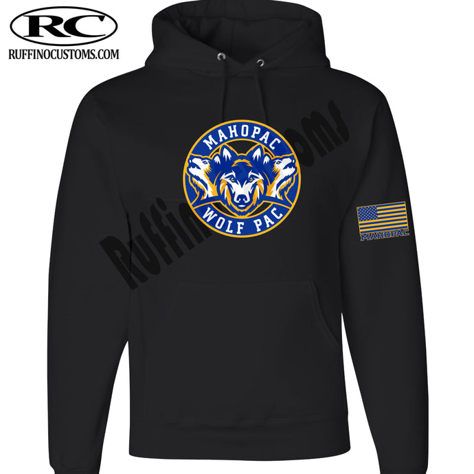 Mahopac big circle wolf pac with flag