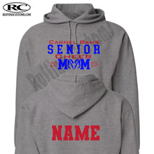 Load image into Gallery viewer, Carmel Rams Football Senior Cheer Mom Hoodie