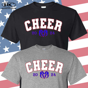 Carmel Rams Cheer 2024 spirit wear t shirt