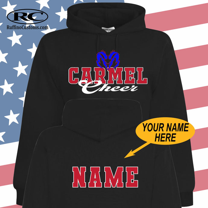 Carmel Rams Cheer Spirit wear hoodie