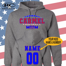 Load image into Gallery viewer, Carmel Rams Football Mom Hoodie