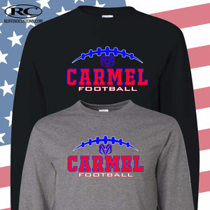 Carmel Rams Football Long Sleeve T Shirt