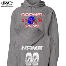 Load image into Gallery viewer, Carmel Rams Football Hoodie 2025