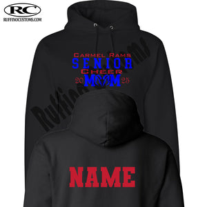 Carmel Rams Football Senior Cheer Mom Hoodie
