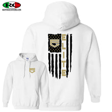 Load image into Gallery viewer, ELITE BLACKOUT AMERICAN FLAG HOODIE