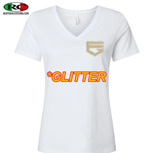Load image into Gallery viewer, ELITE LOGO GLITTER WOMENS FORFITTED T-SHIRT
