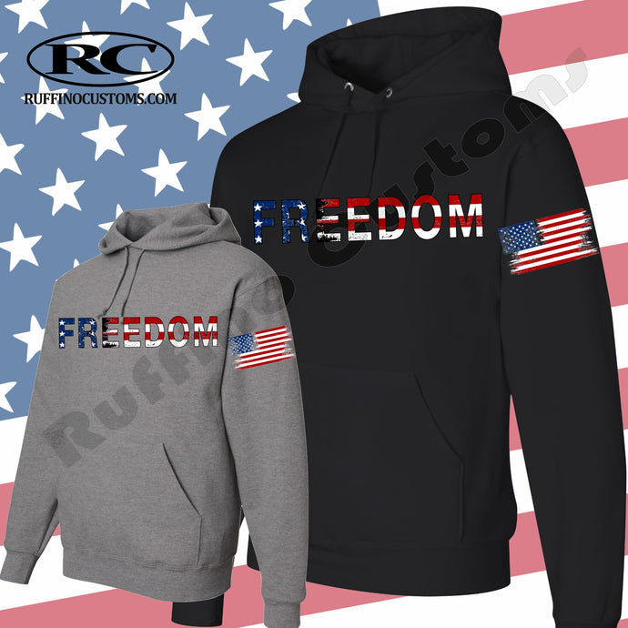 FREEDOM American flag Hoodie