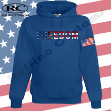 Load image into Gallery viewer, FREEDOM American flag Hoodie