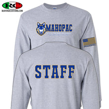 Load image into Gallery viewer, Fulmar Staff Long sleeve t-shirt. Fulmar Road Elementary STAFF on back