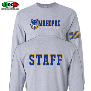 Fulmar Staff Long sleeve t-shirt. Fulmar Road Elementary STAFF on back