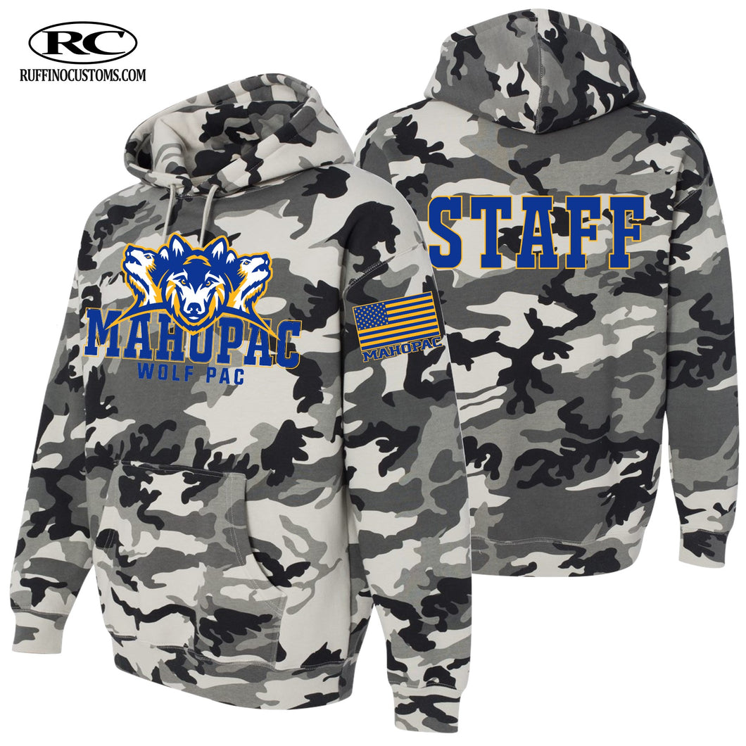 Fulmar Staff NEW** Wolf Pac Camo Hoodie with Staff on the back