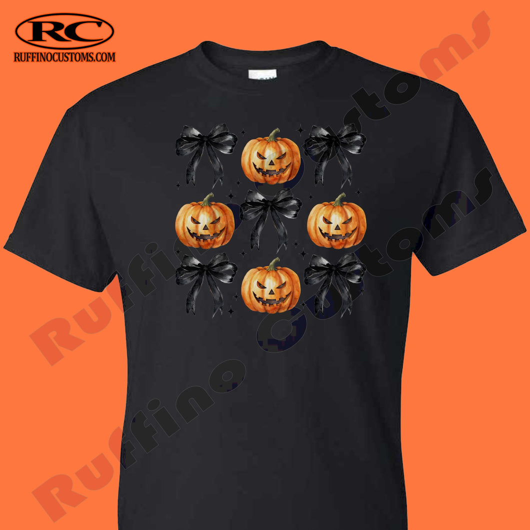 Pumpkins and Bows  T Shirt