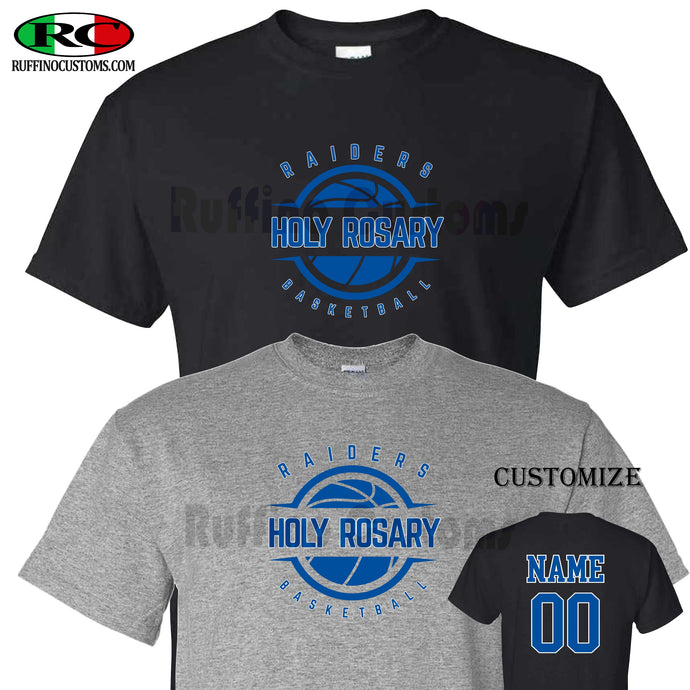 Holy Rosary Basketball tshirt