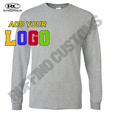 Load image into Gallery viewer, GREY LONG SLEEVE T SHIRT FULLY CUSTOMIZED OR BLANK