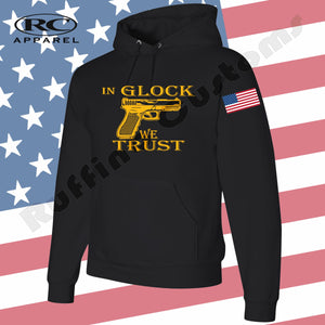 In Glock we trust Gun Black hoodie