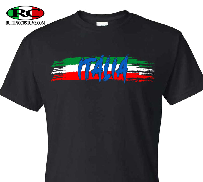 Italia Green White Red T Shirt