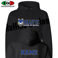 Load image into Gallery viewer, MHS Spirit Wear Wolf head hoodie