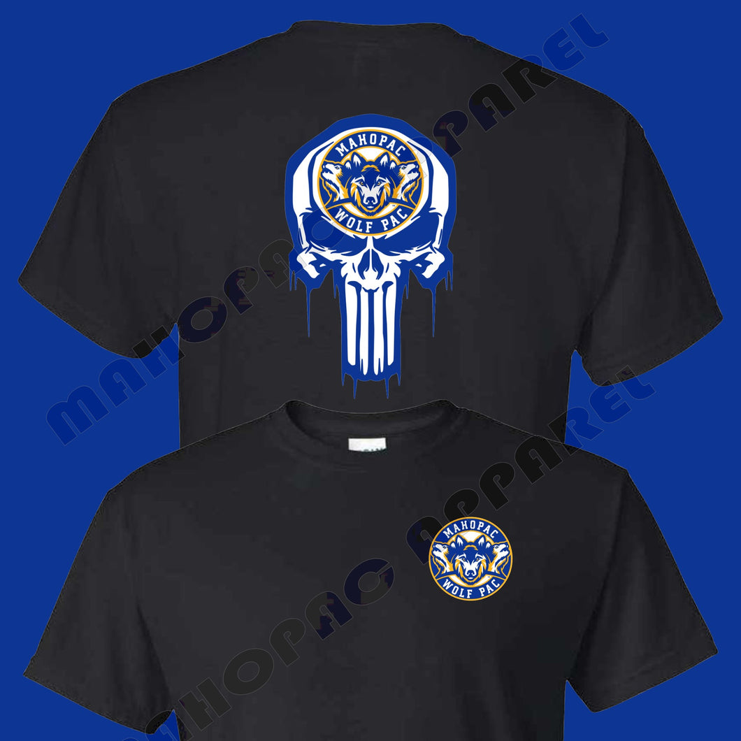 Mahopac Wolf Pac Skull design tshirt