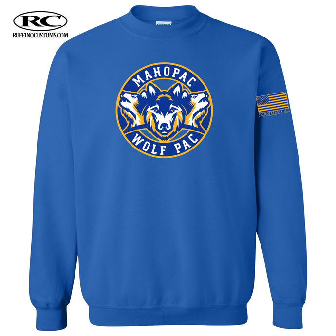 MHS Staff Blue Crew Sweatshirt circle design