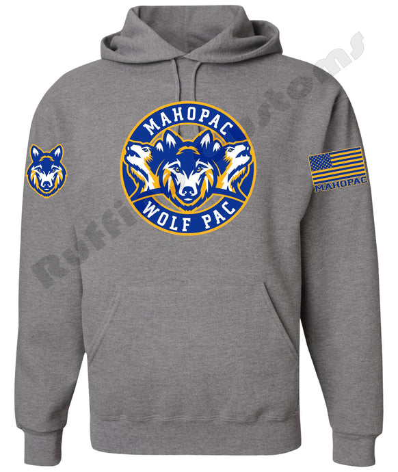 MHS Staff Wolf Pac Circle Pull over Hoodie