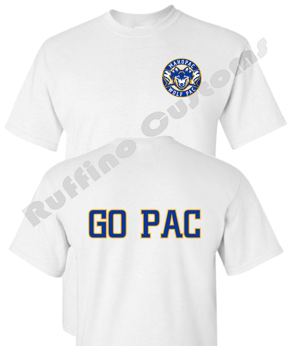 MHS Staff Go Pac T shirt