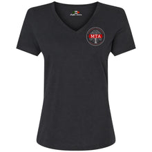 Load image into Gallery viewer, MTA MAHOPAC TEACHERS ASSOCIATION WOMENS VNECK DESIGN 2