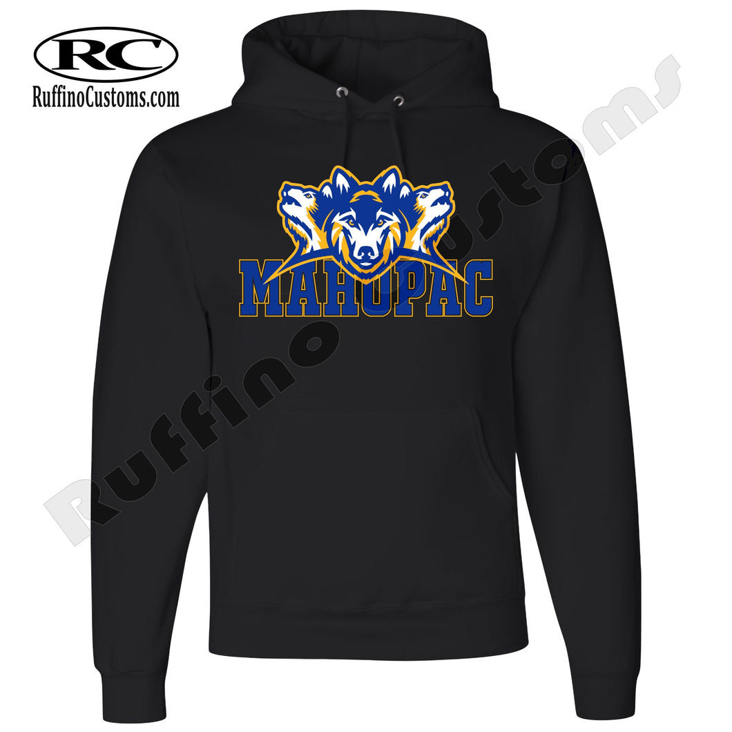 Mahopac Wolfpac Custom Wolf Hoodie Adult or Youth