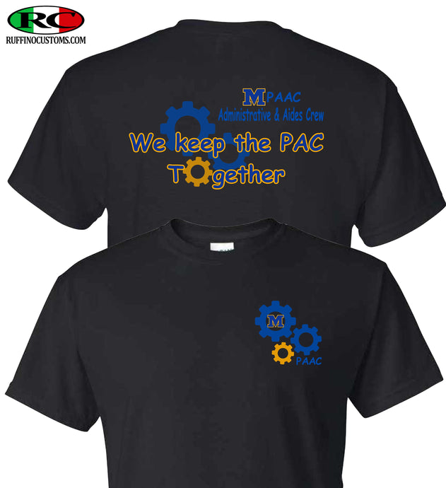 MPAAC Administrative & Aides Crew black t-shirt