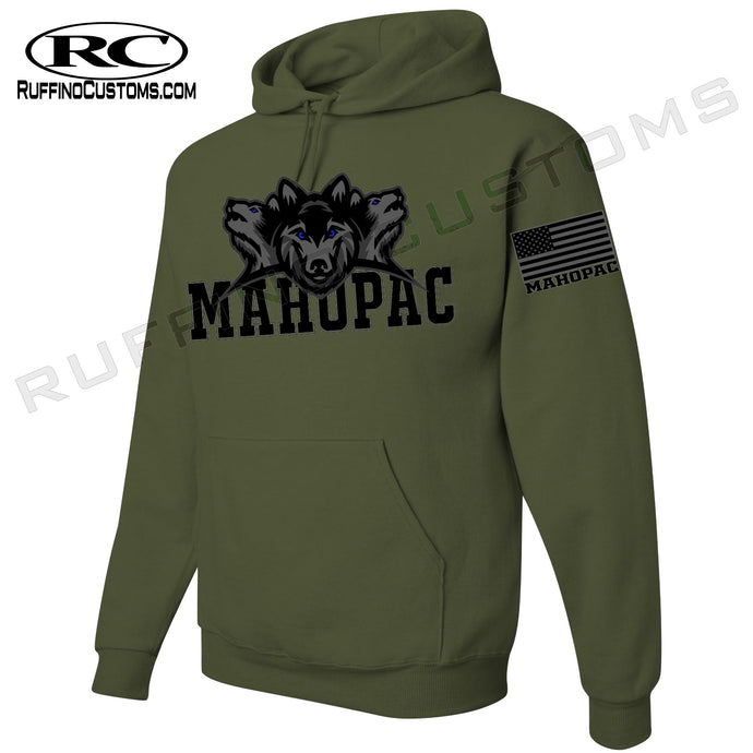 Mahopac Blackout Olive Green Hoodie