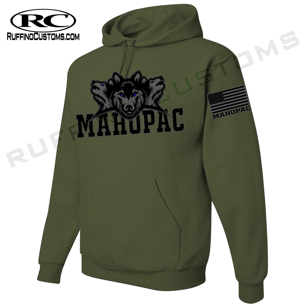 Mahopac Blackout Olive Green Hoodie