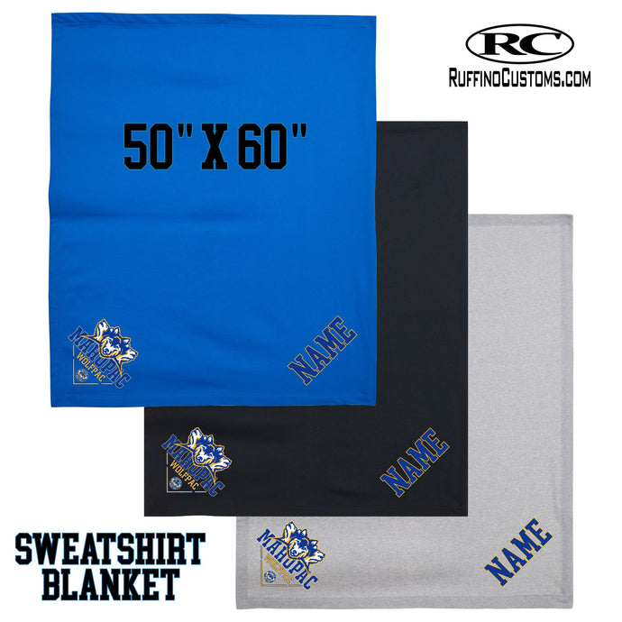 MAHOPAC WOLFPAC SWEATSHIRT BLANKET