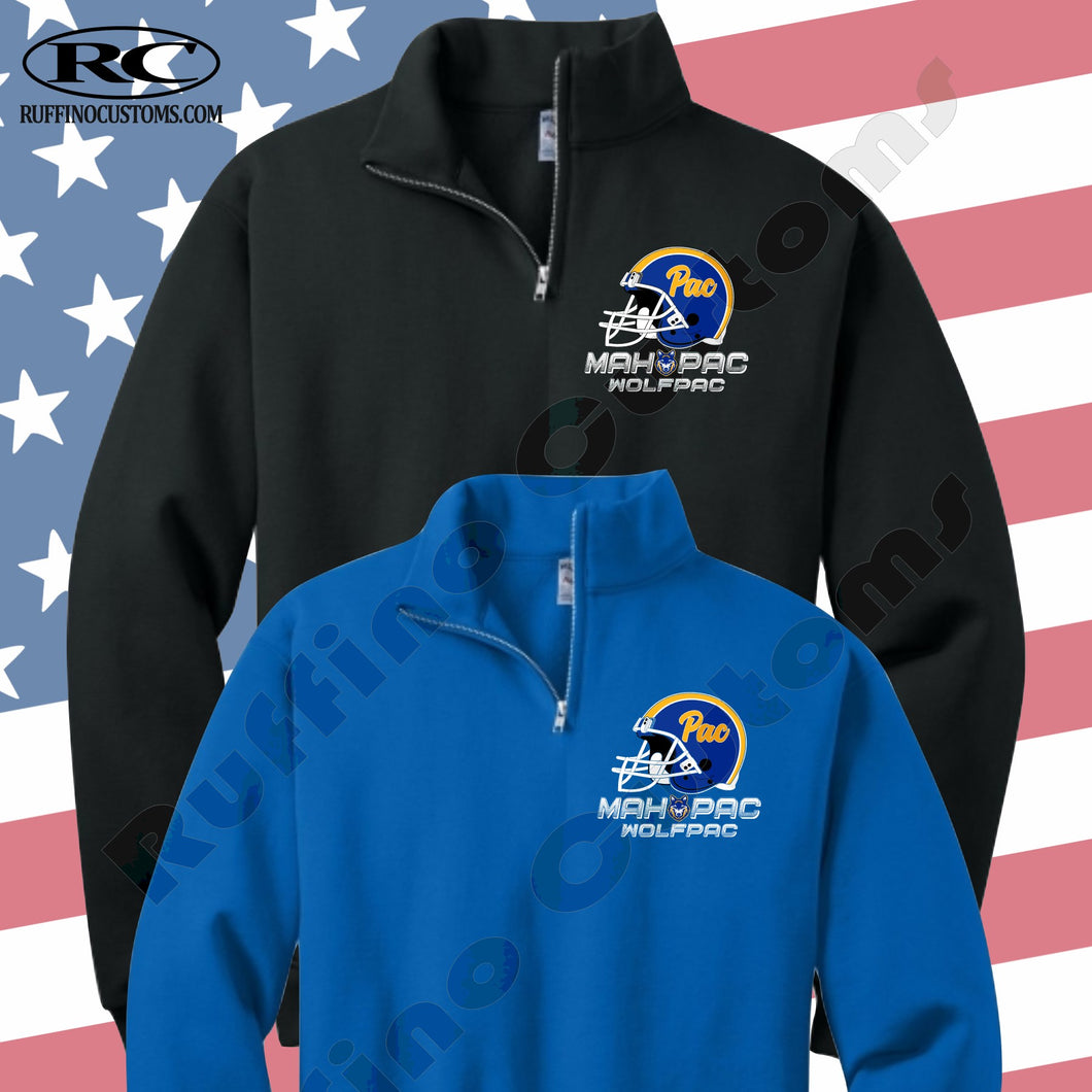 Mahopac Football 1/4 zip Sweatshirt