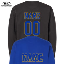 Load image into Gallery viewer, MHS Lacrosse 3Wolfhead Crewneck Sweatshirt