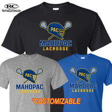 Load image into Gallery viewer, MHS Lacrosse Helmet tshirt
