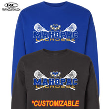 Load image into Gallery viewer, MHS Lacrosse 3Wolfhead Crewneck Sweatshirt