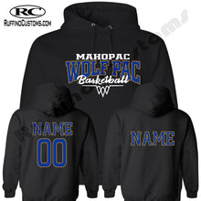 Load image into Gallery viewer, Mahopac Wolf Pac Basketball Hoodie 1