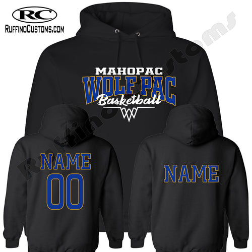 Mahopac Wolf Pac Basketball Hoodie 1