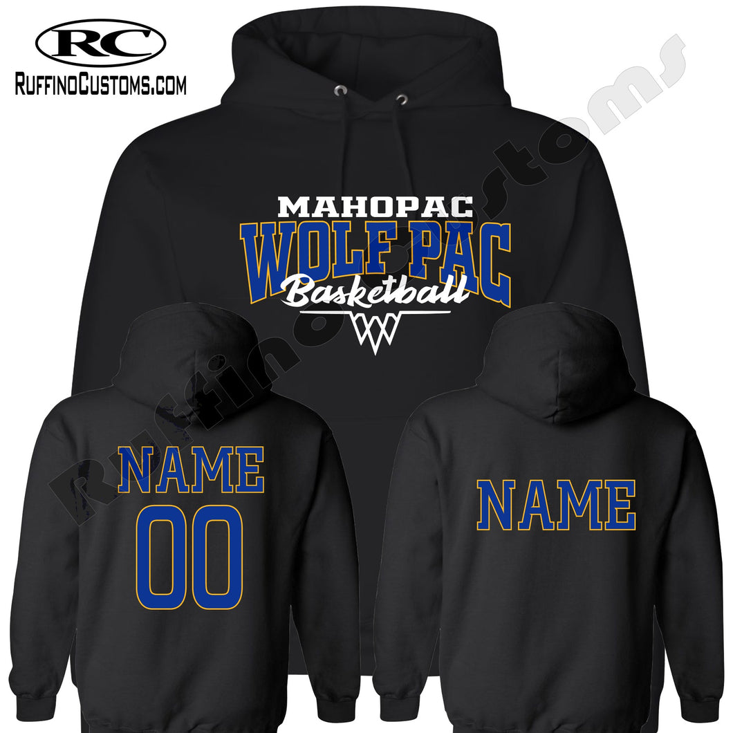 Mahopac Wolf Pac Basketball Hoodie 1