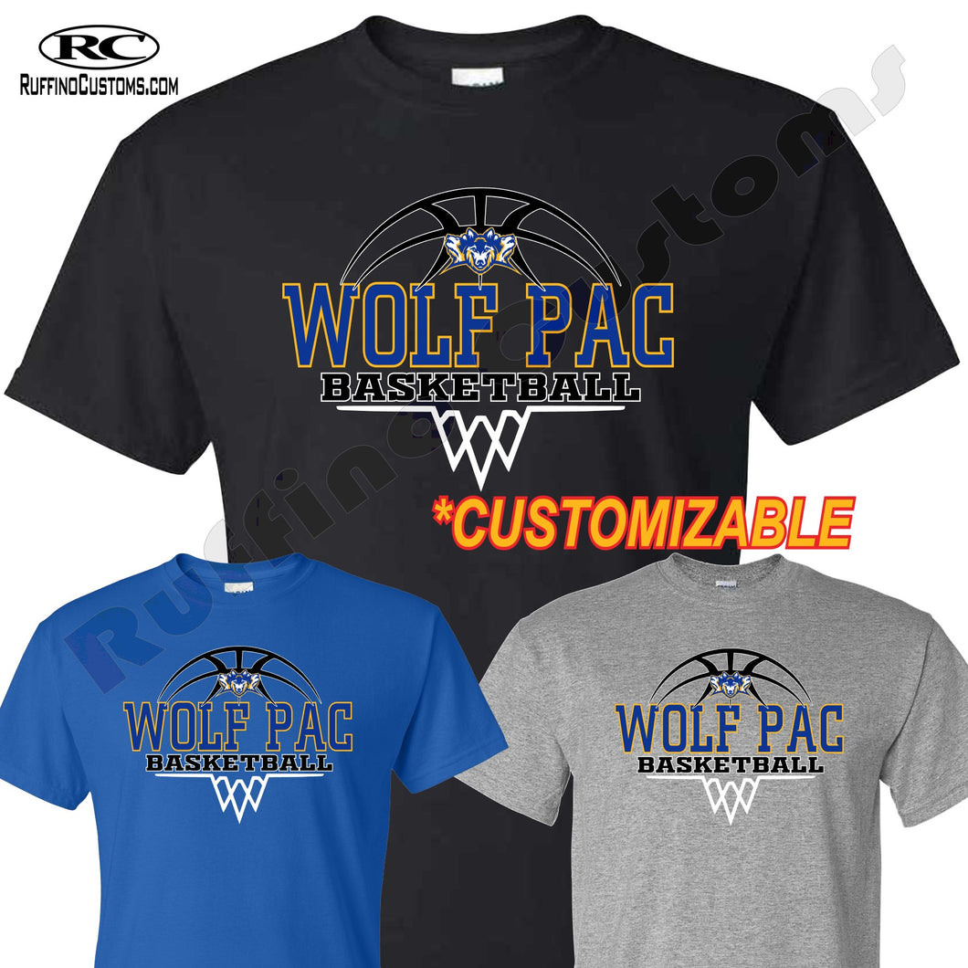 Mahopac Wolf Pac Basketball T shirt 2