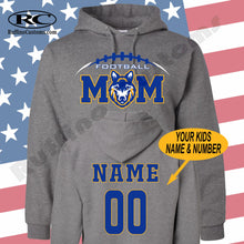 Load image into Gallery viewer, Mahopac Wolfpac Custom Football Mom Hoodie