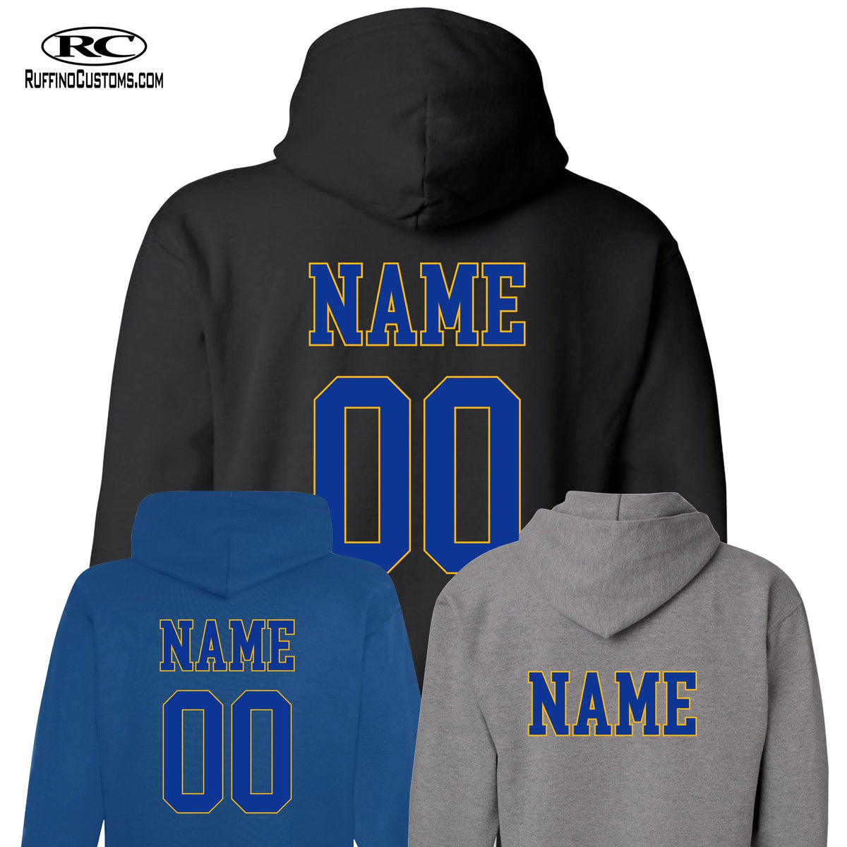 MHS Lacrosse 3headed wolf Hoodie – Ruffino Customs Apparel