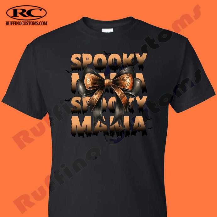 Spooky Mama Bow T Shirt