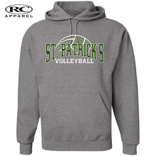 Load image into Gallery viewer, St Patrick&#39;s Volleyball Gray Hoodie