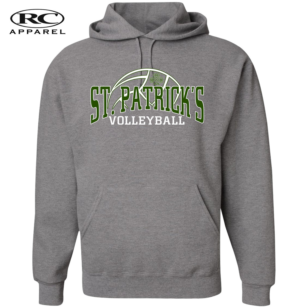 St Patrick's Volleyball Gray Hoodie