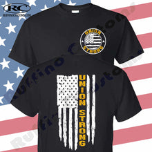 Load image into Gallery viewer, Union Strong Distressed Flag T Shirt