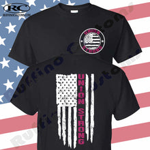 Load image into Gallery viewer, Union Strong Distressed Flag T Shirt