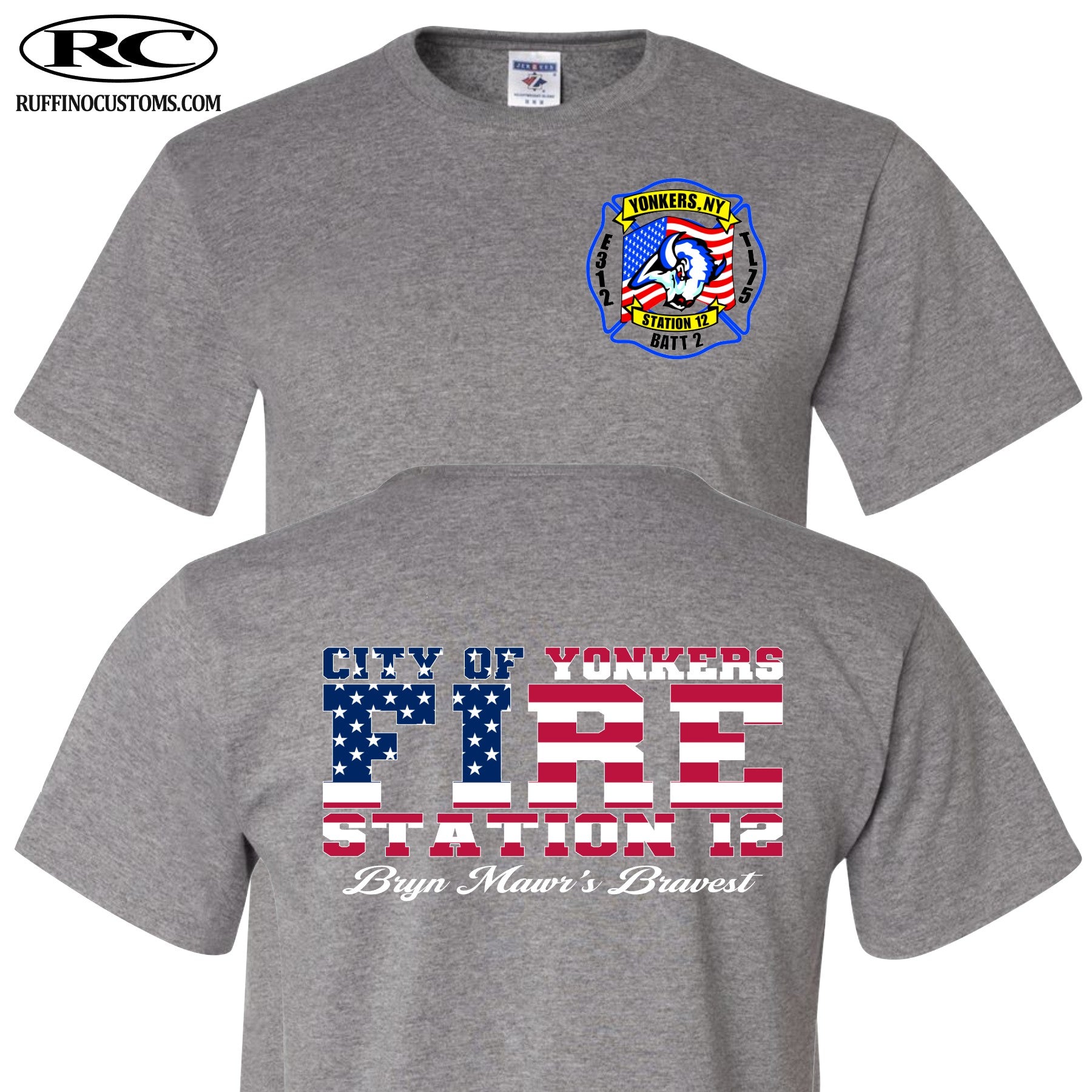 Yonkers Fire Station 12 Tshirt – Ruffino Customs Apparel